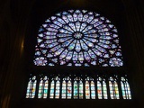 Close up of the stained glass