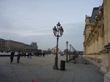 The Louvre Carrousel Garden in the distance