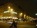 Notre Dame streets at night