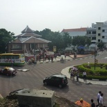 Jalan Merdeka round about by the Melaka Clock tower