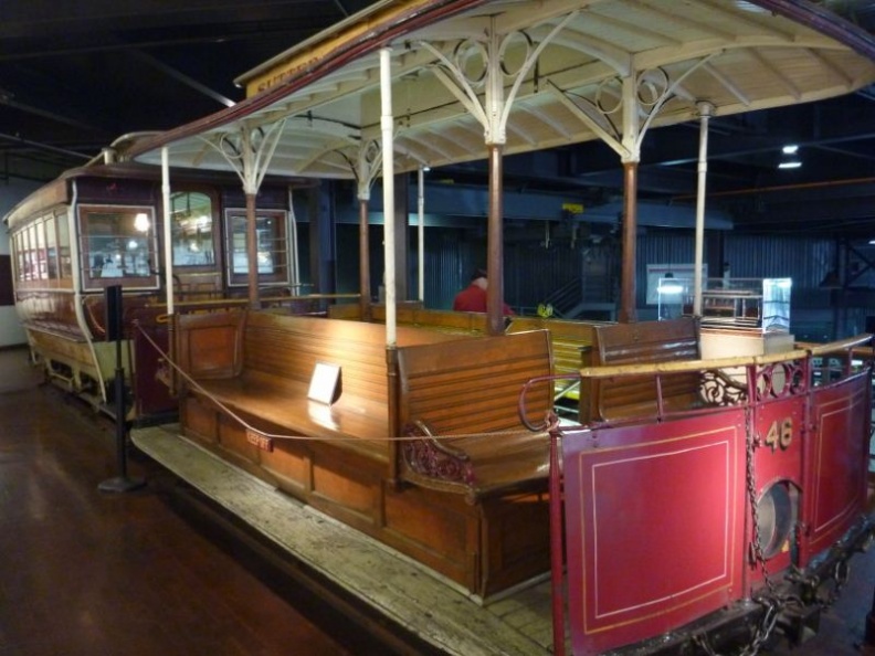 old collections of decommissioned cable cars