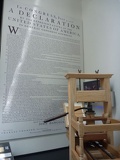 and early printing machine by the declaration of congress