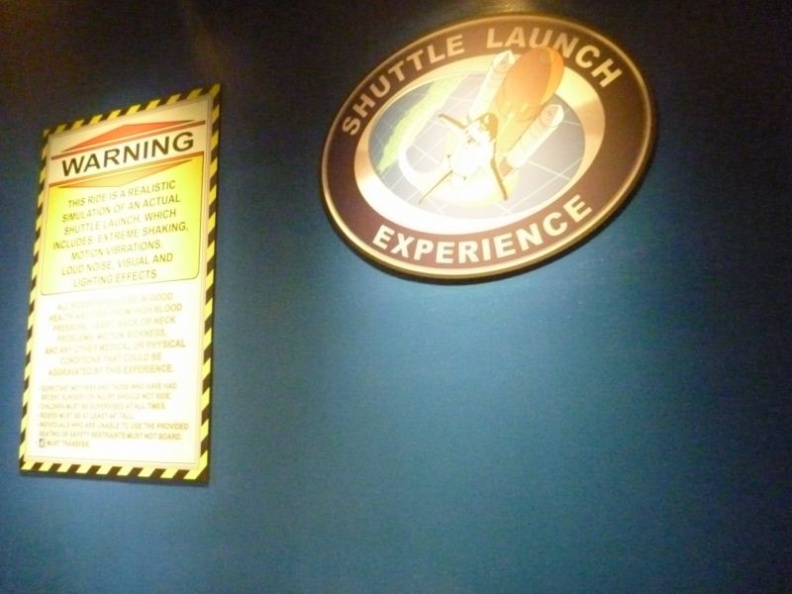 the shuttle launch ride