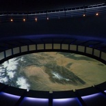complete with an animated view of the earth from overhead