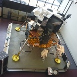 the lunar module from the upper floors
