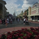overview of the Main Street USA and shops