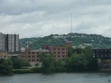 The WPXI tower over the distant hills