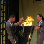 Security retrieving the Flame for safekeeping