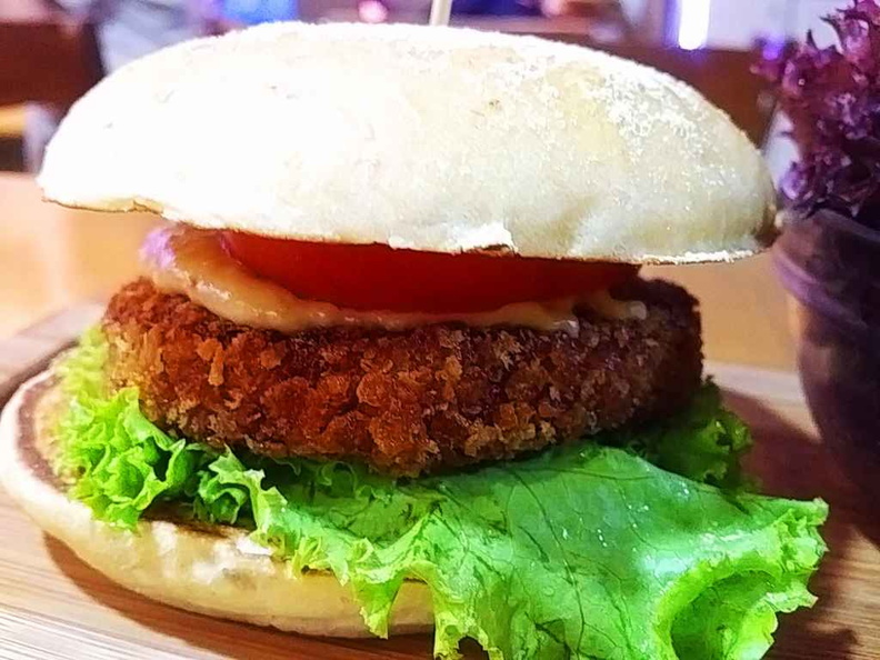 nomVnom Vegan Fast Food Terrific light burger $9.90.