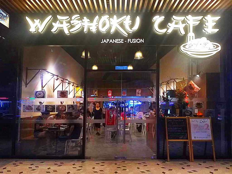 Entrance of Washoku cafe