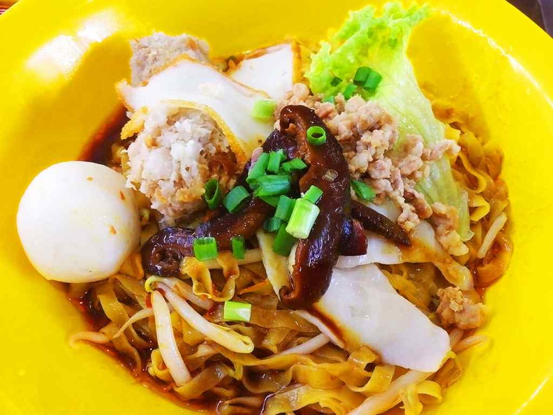 One fishball and two meatballs to go with your meal