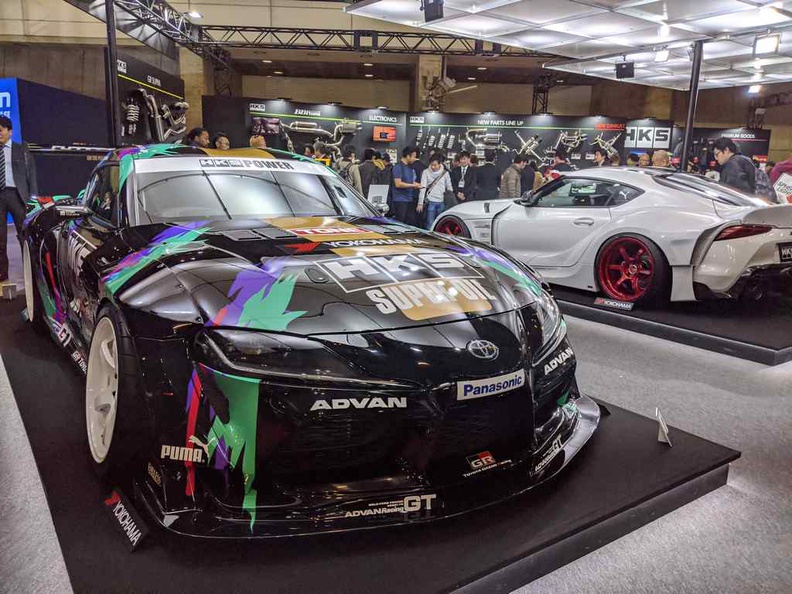 This year's Auto salon has a strong emphasis on the newly released showboy, the BM- Umm Toyota Supra