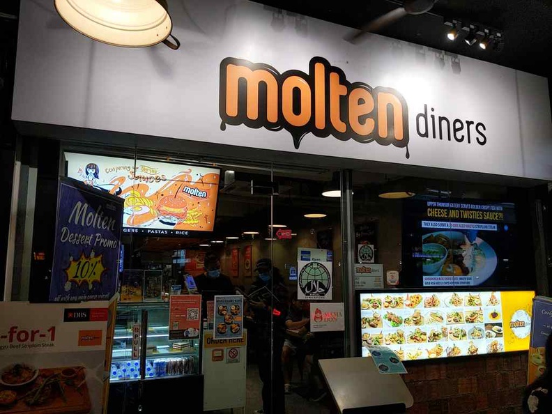 The store front of Molten diners along Thompson road