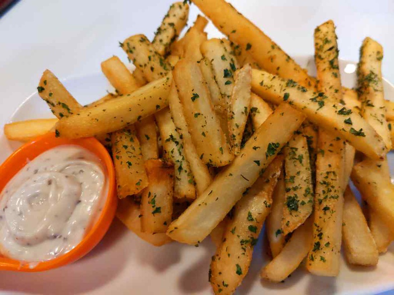 Truffle fries ($8). It is great for sharing