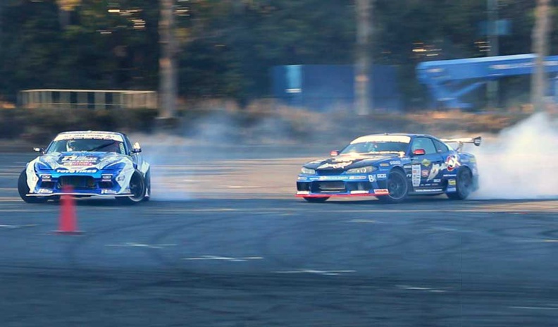 The Tokyo Auto Salon outdoor drift is a main spectacle