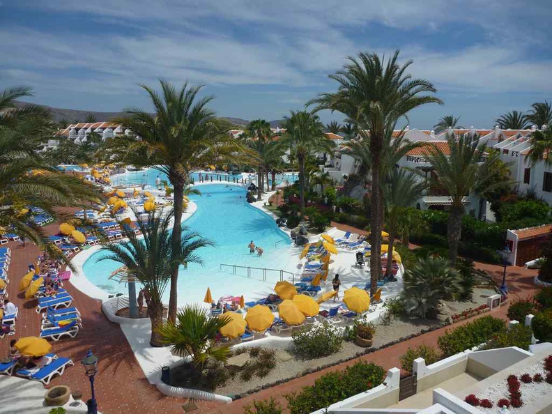 Tenerife Canary Islands resort pool area