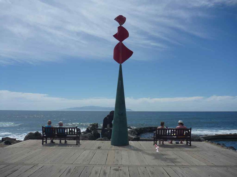 Tenerife Canary Islands Beach boardwalk artwork