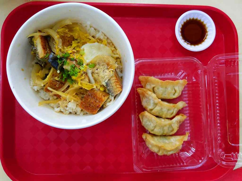 Unagi Tama Don $9.80, with Gyoza sides