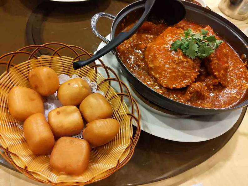 Roland Chilli crab is best paired and enjoyed with fried Mantou fritter bread buns