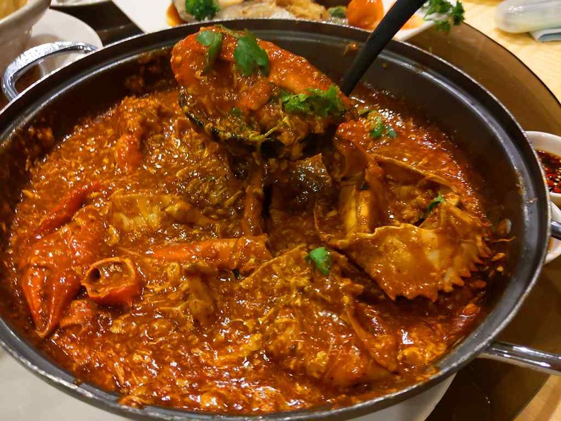 Roland's classic 2 crab chilli crab ($78) per dish and is good for 3-4 sharing pax