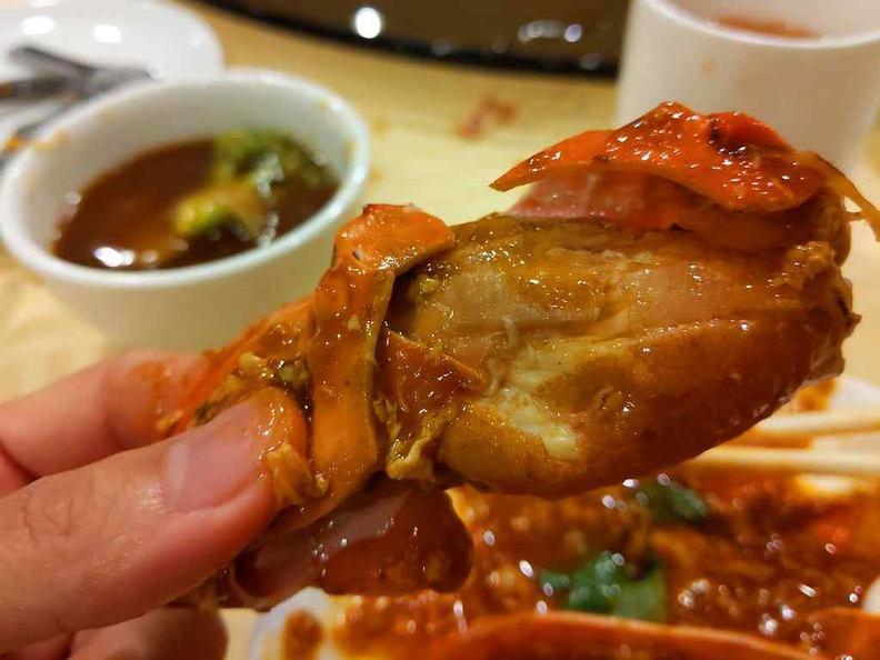 The crab flesh are meaty and largely juicy