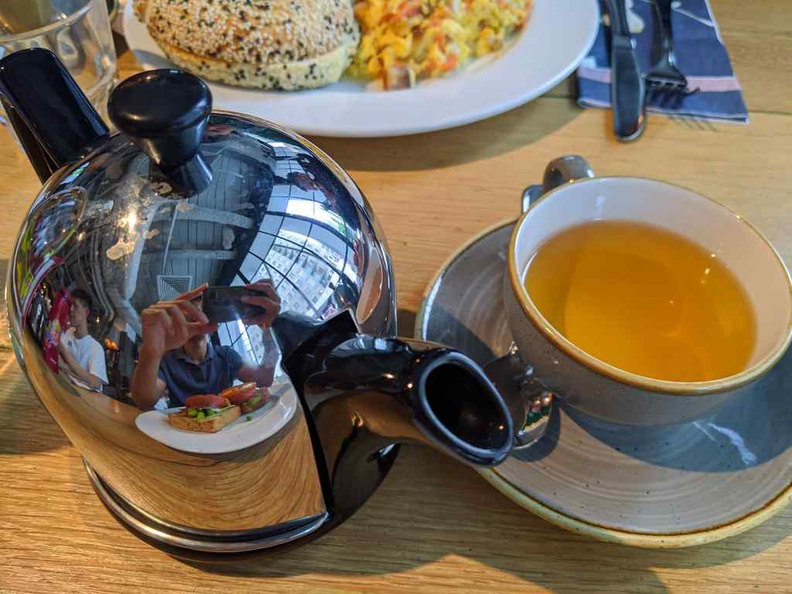 Tea served by the pot