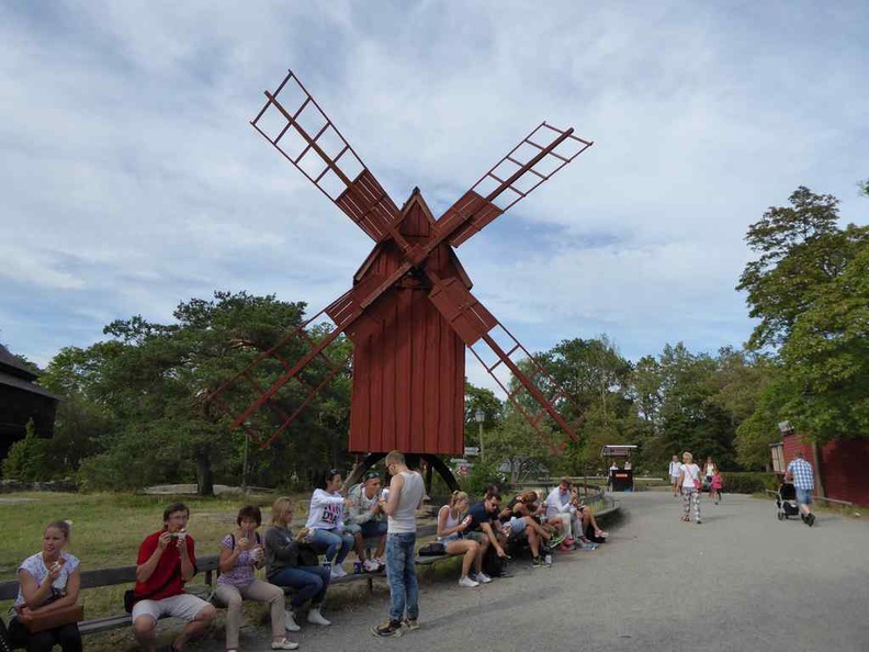 Skansen open air Museum Historical structures and even windmills in the park grounds.