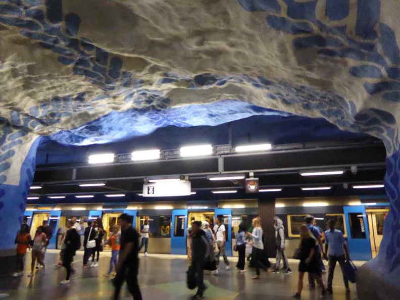 T-Centralen Station one of the best of Stockholm Metro Art