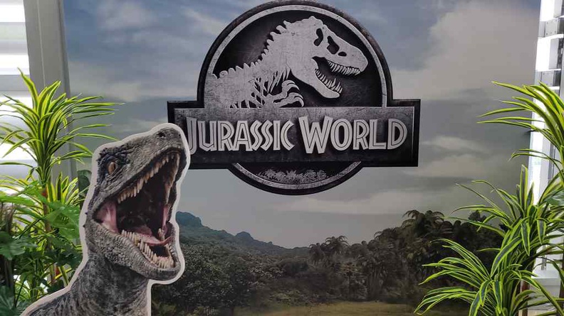 Welcome to Jurassic World Cafe at Ion Sky. We have Raptors