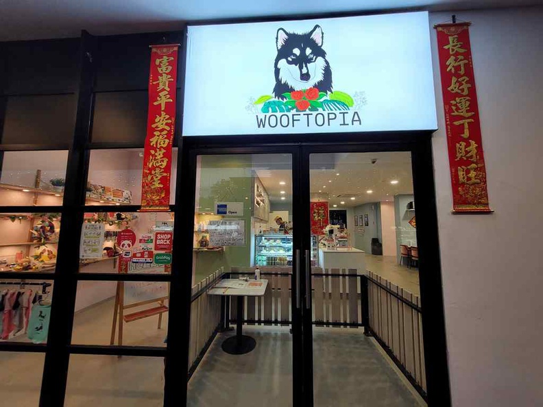 Wooftopia Pet Cafe entrance