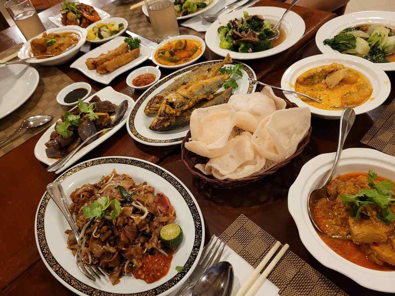 Check out the spread, a Peranakan gastronomical affair at Sun Cafe Peranakan Buffet