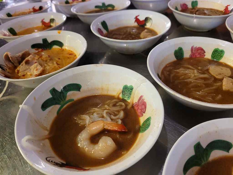 A visit to BKK Boat noodles is often without bowls and bowls of the trademarked tiny 80 cent boat noodles