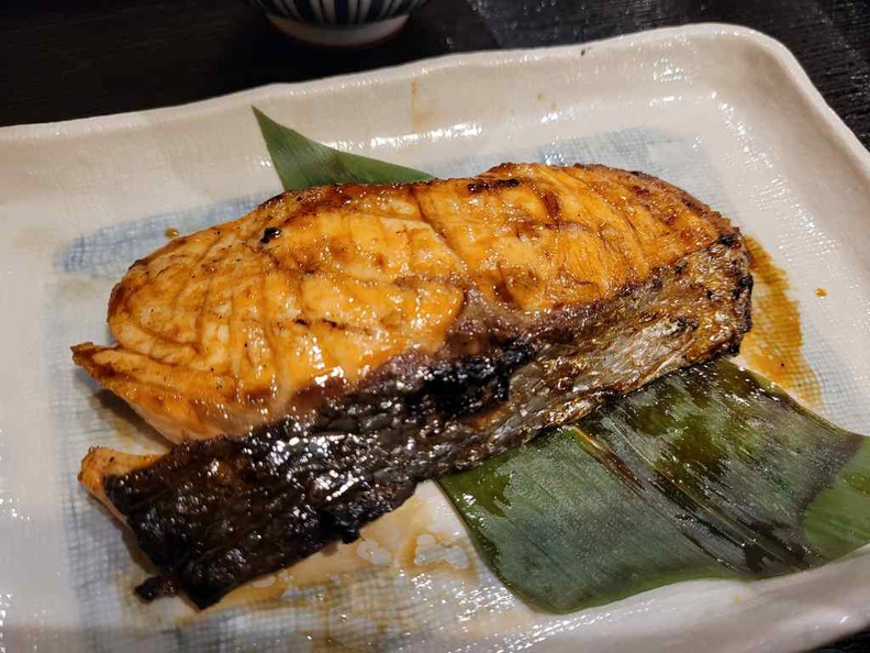 Nanbantei yakitori Salmon set ($18.80)