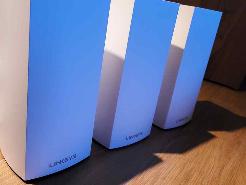 A trio of Linksys MX4200 routers, perfect to extend Wi-Fi6 AX to every corner of your home