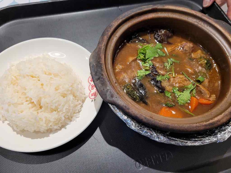 Ah Kor Hainanese Lamb stew with rice ($11.80), served with rice