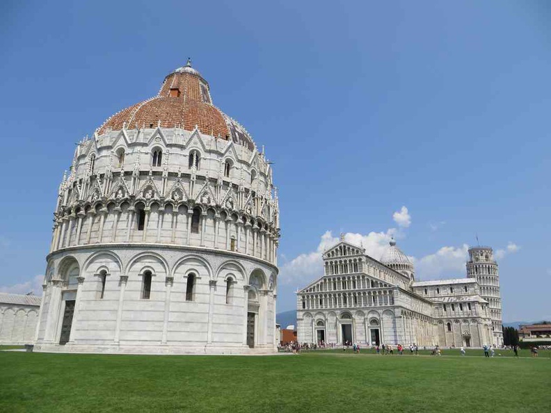 Baptistery of St. John exterior Dome and the largest baptistery in Pisa Italy