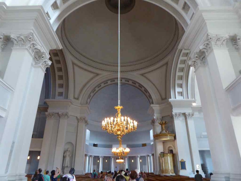 Helsinki Cathedral interior. It has a modern vast and clean interior