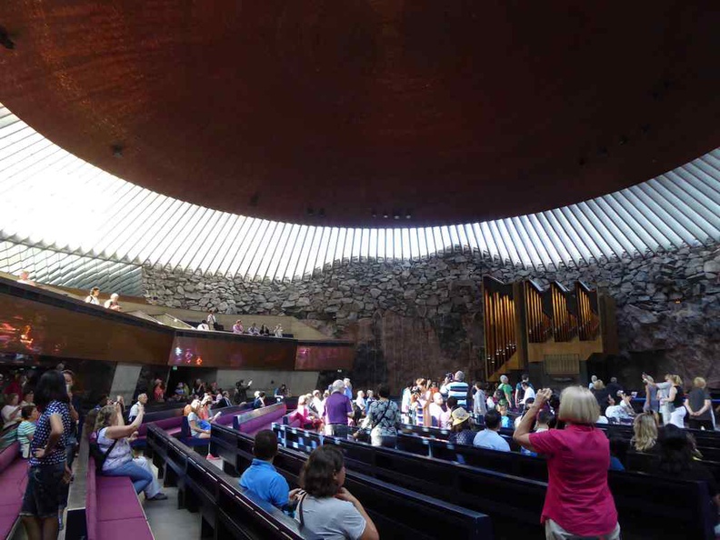 Helsinki Finland Round church, also known as the Temppeliaukio church