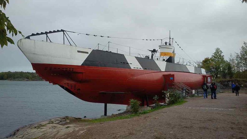 Vesikko Submarine, a Finnish World car 2 submarine museum you can visit on the island