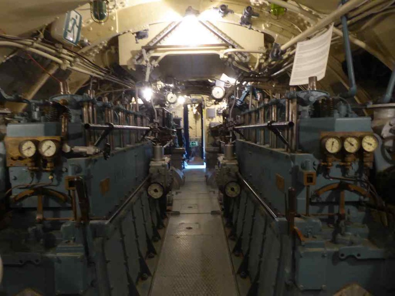 Vesikko Submarine diesel engine room