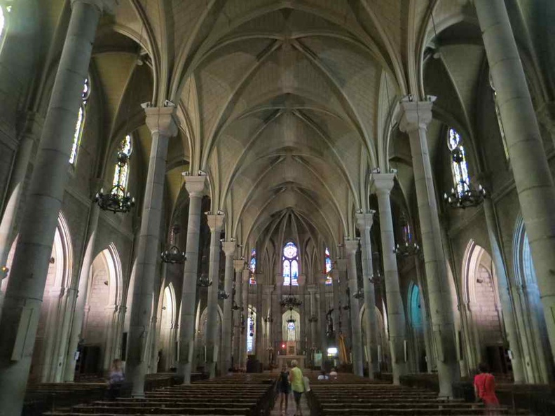 Interior of the Notre-Dame de Nice France cathedral