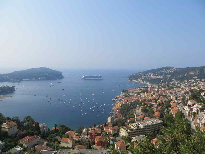 View of the Mediterranean and French Riviera