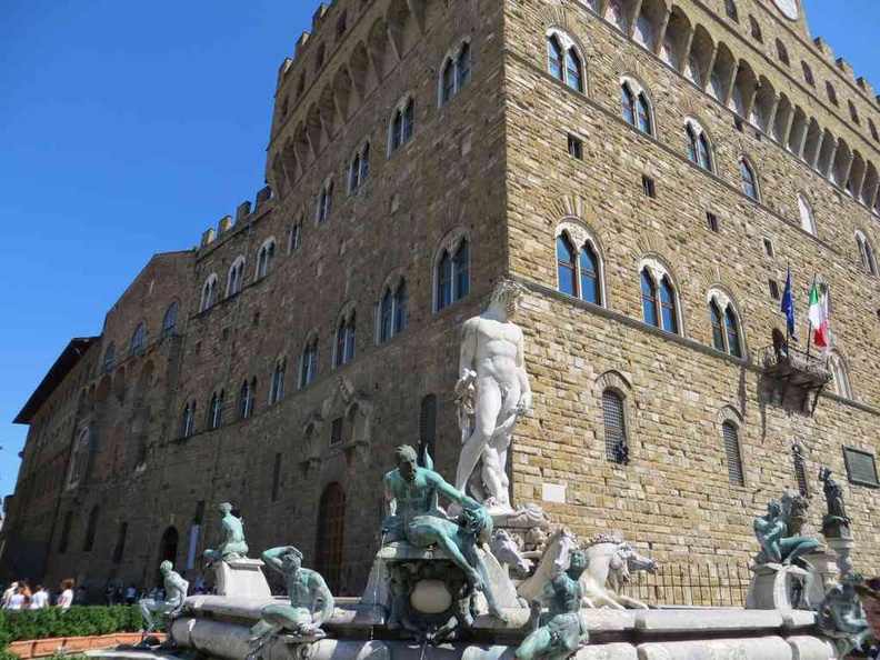 Florence Italy Palazzo Vecchio Sculpture square at Piazza della Signoria