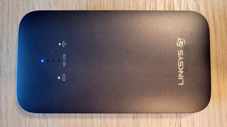 Top front face of the device