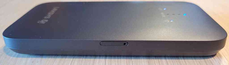 Right side of the with a nano-SIM slot tray