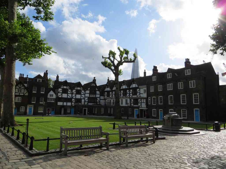 Courtyard within the grounds of the Tower of London