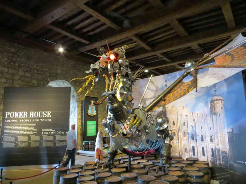 The Majestic Powerhouse dragon within the museum