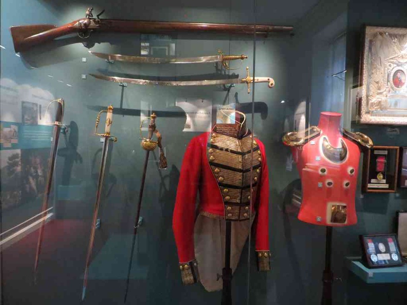 Era uniforms, swords and weapons on display dating as far as the 1100s