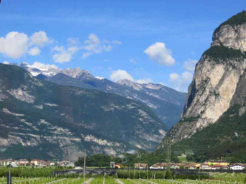 Innsbruck Austria summer mountains with the top still capped in snow and a popular hiking spot