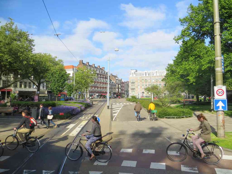 Bicycles everywhere in Amsterdam city Amsterdam Netherlands